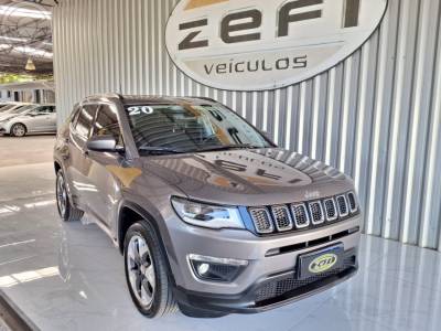 JEEP - COMPASS 2.0 16V FLEX LONGITUDE AUTOMÁTICO - 2019/2020 - CINZA - R$ 101.500,00