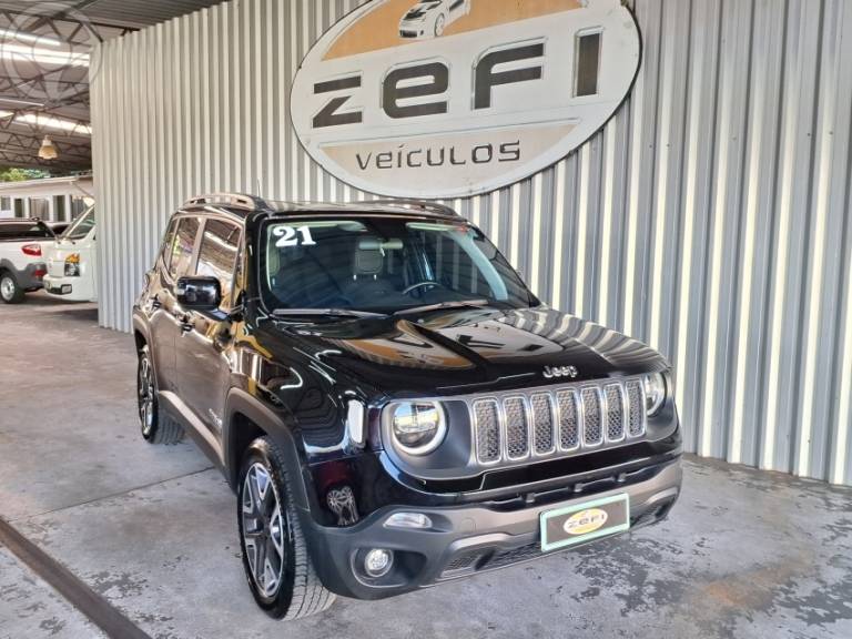 JEEP - RENEGADE 1.8 16V FLEX LONGITUDE 4P AUTOMÁTICO - 2021/2021 - PRETA - R$ 89.900,00