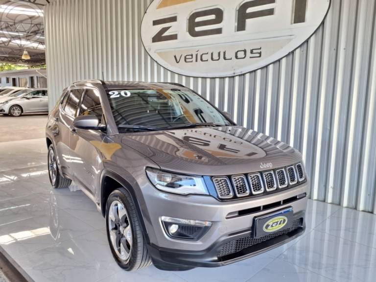 JEEP - COMPASS 2.0 16V FLEX LONGITUDE AUTOMÁTICO - 2019/2020 - CINZA - R$ 101.500,00