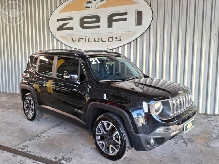 JEEP - RENEGADE 1.8 16V FLEX LONGITUDE 4P AUTOMÁTICO - 2021/2021 - PRETA - R$ 89.900,00